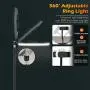 12" LED Selfie Ring Light with Tripod Stand & Cell Phone Holder for Live Streaming/YouTube Video/Vlogs, Dimmable Makeup Ring Light for Photography, Shooting with 10 Brightness Level & 3 Light Modes 12" LED Selfie Ring Light with Tripod Stand & Cell Phone Holder for Live Streaming/YouTube Video/Vlogs, Dimmable Makeup Ring Light for Photography, Shooting with 10 Brightness Level & 3 Light Modes