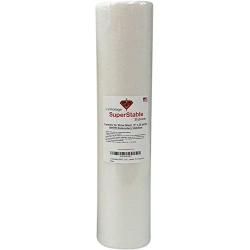 Invisible Mesh Stabilizer White 1.5 oz 14.5 inch x 25 Yard Roll. SuperStable Embroidery Stabilizer Backing