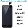 for iPhone 6S Screen Replacement 4.7 inch Black 3D Touch Digitizer LCD Display Replacement(A1633, A1688, A1700) with Home Button, Front Camera, Proximity Sensor, Ear Speaker, Full Assembly Repair Tool for iPhone 6S Screen Replacement 4.7 inch Black 3D Touch Digitizer LCD Display Replacement(A1633, A1688, A1700) with Home Button, Front Camera, Proximity Sensor, Ear Speaker, Full Assembly Repair Tool