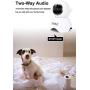 WiFi Pet Dog Camera TOOGE Pet Monitor Indoor Home Cat Camera for Baby/Elder/Nanny Motion Detection Night Vision 2-Way Audio