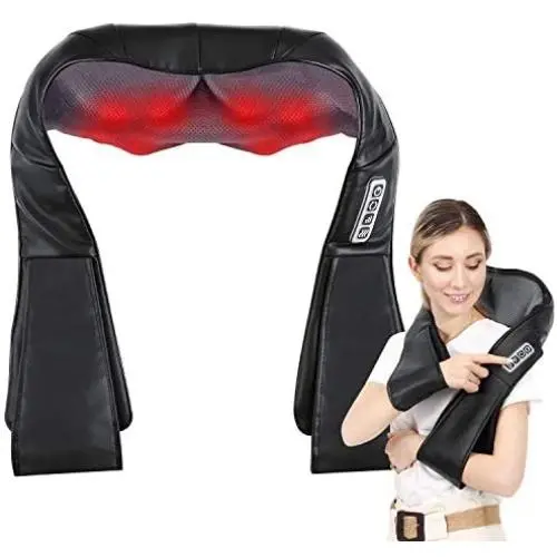 Back and Neck Massager,Neck Shoulder Massager,Electric Back Massage Deep Kneading Massage 3D Pillow for Body Massage, for Home, Office Back and Neck Massager,Neck Shoulder Massager,Electric Back Massage Deep Kneading Massage 3D Pillow for Body Massage, for Home, Office