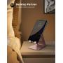 Cell Phone Stand, Lamicall Phone Cradle : Phone Dock, Holder Compatible with Android Smartphones, Phone 11 Pro XS Max XR X 6 6s 7 8 Plus 5 5s 5c, Used for Desk, Table, Night Stand - Rose Gold