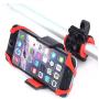 FlyD Universal Bicycle Stand-Suitable for Motorcycles, Handlebars, roll Bars, Suitable for All Smartphone Holders, Black/red