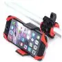 FlyD Universal Bicycle Stand-Suitable for Motorcycles, Handlebars, roll Bars, Suitable for All Smartphone Holders, Black/red