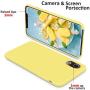 SURPHY Silicone Case for iPhone XR Case, Soft Liquid Silicone Shockproof Phone Case (with Microfiber Lining) Compatible with iPhone XR (2018) 6.1 inches (Yellow)