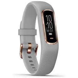 Garmin vívosmart 4, Activity and Fitness Tracker w/ Pulse Ox and Heart Rate Monitor, Rose Gold w/ Gray Band