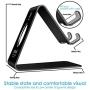Cell Phone Stand, Lamicall Phone Stand: Cradle, Dock, Holder Compatible with iPhone 11 Pro Xs Max XR X 8 7 6 Plus and Other Android Smartphone Charging, Desk Office Accessories - Black