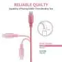 iPhone Charger, Mfi Certified Lightning Cables 5Pack 2x3Ft 2x6Ft 10Ft to USB Syncing Data and Nylon Braided Cord Charger for iPhone 11/11 Pro Max/XS MAX/XR/XS/X/8/7/Plus/6S/iPad(Pink)