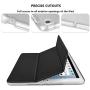TSOMEI Slim Case - iPad 7th Generation 10.2 Case - Cover-to-Back Adsorption + Three Magnetic Standing Modes + Translucent Hard Shell - Sleep/Wake Cover (Black)