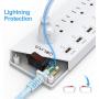 Power Strip with USB Ports,QOLIXM Surge Protector with 6 USB Charging Ports and 6 Outlets，1625W/13A,6 Feet Long Extension Cord for Multiple Devices Smartphone Tablet Laptop Computer
