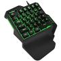 Gaming Keyboard Mechanical Single Hand Gaming Keyboard Mini USB Wired 35keys 6400DPI Mouse Combos One Handedly for Mobile Smartphone 7colors LED Backlight Keyboard Gaming (Color : Mouse only)