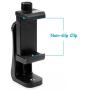 Vastar Universal Smartphone Tripod Adapter Cell Phone Holder Mount Adapter, Fits iPhone, Samsung, and all Phones, Rotates Vertical and Horizontal, Adjustable Clamp