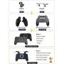 Mobile Controller with Power Bank Cooling Fan for PUβG, YONWIN L1R1 Game Trigger Joystick Gamepad Grip Remote for 4-6.5" Android IOS Phone - Latest Version Blue Light 4000mAh (Renewed)