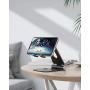 Foldable Cell Phone Stand, OMOTON Adjustable Aluminum Desktop Phone Holder Cradle Dock Compatible with iPhone Se 2/11 Pro Max/11 Pro/11, Samsung Note 10 Plus/S20 and Other Devices (4-9.7"), Black