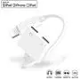 Headphones for iPhone 11 Adapter Dongle Dual Headphone Jack Adapter AUX Audio Car Charger Headphone Splitter Connectors for iPhone 11 Pro/11/SE/X/XR/XS Max/8/8 Plus/7/7 Plus Support iOS 12 System