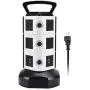 Power Strip Tower JACKYLED Surge Protector Electric Charging Station 3000W 13A 10 Outlets 4 USB Ports with 16AWG 6.5ft Heavy Duty Extension Cord for Home Office Power Strip Tower JACKYLED Surge Protector Electric Charging Station 3000W 13A 10 Outlets 4 USB Ports with 16AWG 6.5ft Heavy Duty Extension Cord for Home Office