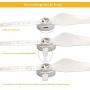 RCstyle Phantom 4 Propellers Rechargeable Flash Led Propellers Compatible with DJI Phantom 4 Pro V2.0/4/4 Pro/4 Pro+ Props with USB Cable,2 Pairs