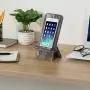 MyGift Rustic Barnwood Universal Smartphone Dock Charging Stand, Desktop Cell Phone Cradle, Brown MyGift Rustic Barnwood Universal Smartphone Dock Charging Stand, Desktop Cell Phone Cradle, Brown