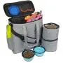 maxpama Dog & Cat Travel Bag - Weekend Tote Organizer Bag for Dogs Travel,Airline Approved - Includes 1X Pet Travel Bag, 2X Food Storage Containers and 2X Collapsible Silicone Dog Bowls - Gray maxpama Dog & Cat Travel Bag - Weekend Tote Organizer Bag for Dogs Travel,Airline Approved - Includes 1X Pet Travel Bag, 2X Food Storage Containers and 2X Collapsible Silicone Dog Bowls - Gray