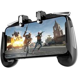 Mobile Game Controller Compatible with PUBG Mobile/Fortnitee Mobile/Call of Duty Mobile, Sensitive Shoot and Aim Trigger L1R1 Compatible with Android & iPhone (Blue Red)