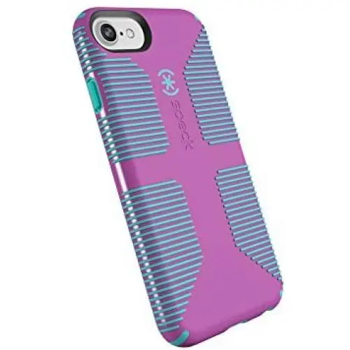 Speck Products CandyShell Grip iPhone SE 2020 Case/iPhone 8/7/6S/6 - Beaming Orchid/Mykonos Blue