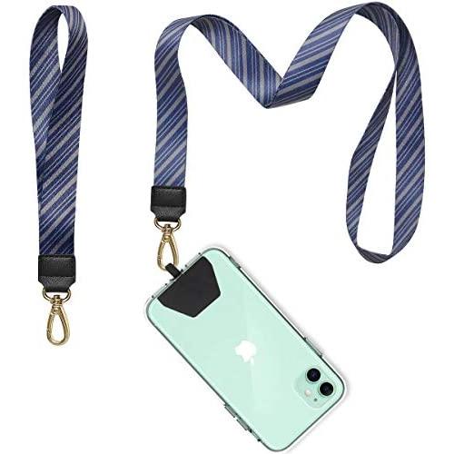 Lanyard for Keys, COCASES Phone Lanyard and Wrist Lanyard Set Neck Straps for ID Badge and iPhone, Galaxy & Most Smartphones