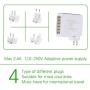PORSTA Bamboo Chargeing Station with 4/5/6 Ports, Wood Desktop Charger Dock for Multiple Devices, USB Quick Charge for Apple Watch, AirPods, iPhone, iPad, Android Smartphones, Tablets.