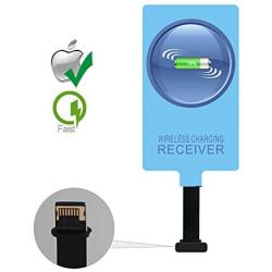 IVY QI Wireless Charging Receiver Adapter with Fast&Smart Microchip Technology for iPhone 5 / 5S / 5C / SE / 6S / 6S Plus / 7/7 Plus/iPad