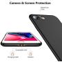 TORRAS Slim Fit iPhone 8 Plus Case/iPhone 7 Plus Case, Hard Plastic PC Ultra Thin Mobile Phone Cover Case with Matte Finish Coating Grip Compatible with iPhone 7 Plus / 8 Plus, Black