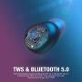 Bluetooth Earbuds Wireless, POWERADD S9 Noise Cancelling TWS Ear Buds with Microphone and True BT 5.0 IPX7 Waterproof in-Ear Headphones, Ergonomic Bass Stereo Earphones with Charging Case, Black
