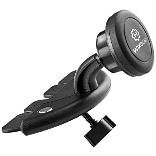 WixGear CD Slot Magnetic Car Mount Holder, for Cell Phones and Mini Tablets with Fast Swift-Snap Technology, Magnetic Cell Phone Mount