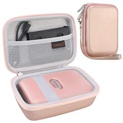 Canboc Shockproof Carrying Case for Fujifilm Instax Mini Link Smartphone Printer & INSTAX Share SP-2 Smart Phone Printer | Storage Travel Bag Portable Fits USB Cable & Mini Instant Film, Rose Gold