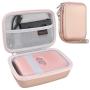Canboc Shockproof Carrying Case for Fujifilm Instax Mini Link Smartphone Printer & INSTAX Share SP-2 Smart Phone Printer | Storage Travel Bag Portable Fits USB Cable & Mini Instant Film, Rose Gold