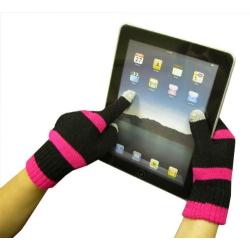 Boss Tech Products Knit Touchscreen Gloves with Conductive Fingertips for Use with All Touchscreen Electronic Devices- Beige