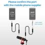 Moukey MCM-1 DSLR Camera Microphone, External Video Mic Shotgun for Phone, Smartphone, Vlogging, Canon/Nikon/Sony Camera