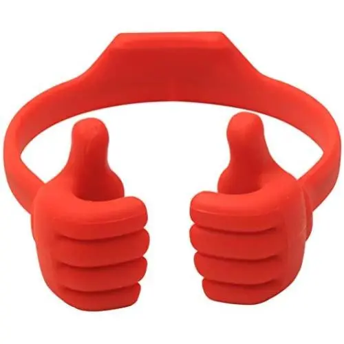 Honsky Thumbs-up Cell Phone Stand Holder, Tablet Stand Cradle for Desk Desktop Smartphone Cellphone Mobile Phone Tablets – Universal Adjustable Flexible, Deep Red Honsky Thumbs-up Cell Phone Stand Holder, Tablet Stand Cradle for Desk Desktop Smartphone Cellphone Mobile Phone Tablets – Universal Adjustable Flexible, Deep Red