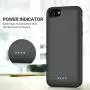 QTshine Battery Case for iPhone 6/6s/7/8, Upgraded [6000mAh] Protective Portable Charging Case Rechargeable Extended Battery Pack for Apple iPhone 6/6s/7/8 (4.7) - Black