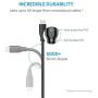 Anker [6-Pack Powerline Micro USB - Durable Charging Cable [Assorted Lengths] for Samsung, Nexus, LG, Motorola, Android Smartphones and More (Black)