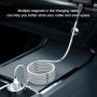 Magnetic Phone Charging Cable, (0.9M/3FT) USB Fast Charging Cord Storage Retractable Charging Wire Portable Magnetic Nano Data Cable with 360 Degree Coiling Magnets Compatible with i-Devices