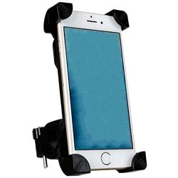 Bike Phone Mount, Mobile Cell Phone Bicycle Motorcycle Handlebar Mount Holder Cradle Bracket Stand Support for Most Smartphones, 360 Degree Rotation Adjustable (Black)