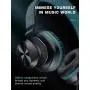 PeohZarr On-Ear Headphones with Microphone, Lightweight Folding Stereo Bass Headphones with 1.5M Tangle Free Cord, Portable Wired Headphones for Smartphone Tablet Laptop Computer MP3/4-Mint