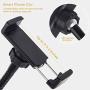 Selfie Ring Light with Microphone Holder & Phone Holder, Clamp-on Flexible Gooseneck Arms, 3 Light Modes, 10 Brightness Levels, Compatible with Smart Phones for Ins, YouTube, FB (Black)