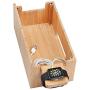 MobileVision Bamboo Charging Station & Compatible Apple Watch Adapter Combo Multi Device Organizer for Apple Watch, Smartphones, Tablets, Laptops, and More