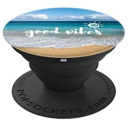 Good Vibes Ocean Themed PopSockets Grip and Stand for Phones and Tablets