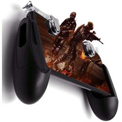 TTi Mobile Game Triggers Controller, Joystick Pocket Egg Gamepad Joypad, No Delay Shoot Aim Fire Keys, PUBG Gameplay Accessories, Defeat The Enemy (4.5-6" Phone) (Controller + L1R1 Triggers)