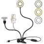 Webcam Light Stand for Live Stream,Upgrade Selfie Ring Light with Webcam & Cell Phone Holder Mount for Live Stream/Makeup/YouTube Video Webcam Light Stand for Live Stream,Upgrade Selfie Ring Light with Webcam & Cell Phone Holder Mount for Live Stream/Makeup/YouTube Video
