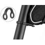 ROCKBROS Bike Seat Bag Waterproof, Bicycle Saddle Bag Under Seat 3D Shell Cycling Seat Pack for Mountain Road Bikes Black
