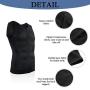 Wonderience Compression Shirts for Men Undershirts Slimming Body Shaper Waist Trainer Tank Top Vest with Zipper