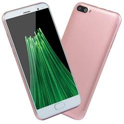 Unlocked 5.0 inch Dual HD Dual SIM Camera Smartphone Android 6.0 1G+4G Extended Memory 32G WiFi GPS Call Mobile Phone (Rose Gold)