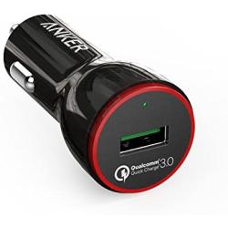 Anker Quick Charge 3.0 24W USB Car Charger, PowerDrive+ 1 for Galaxy S9/S8/Edge/Plus, Note 9/8/7 and PowerIQ for iPhone Xs/XS Max/XR/X/8/7/6/Plus, iPad Pro/Air 2/Mini, LG, Nexus, HTC and More